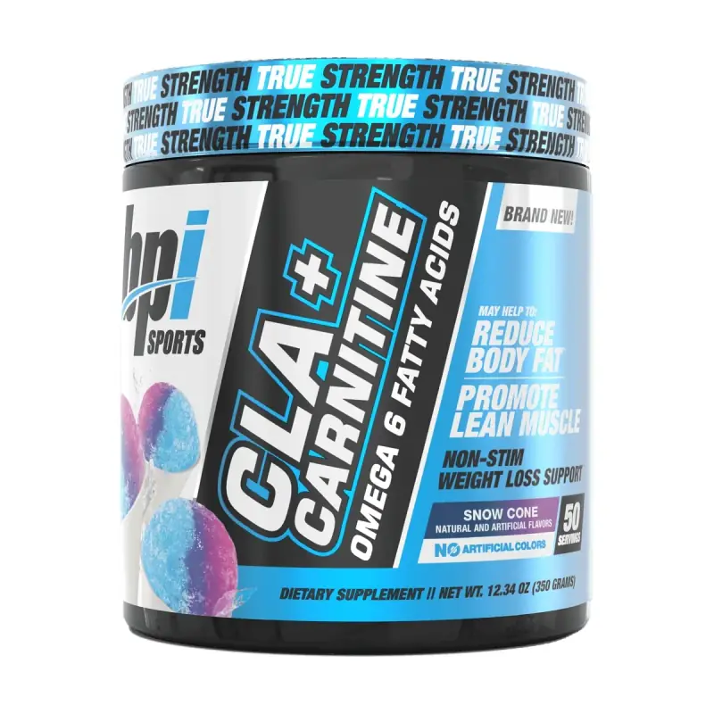BPI Sports CLA + Carnitine 50 servings · Snow Cone — Fat Burners
