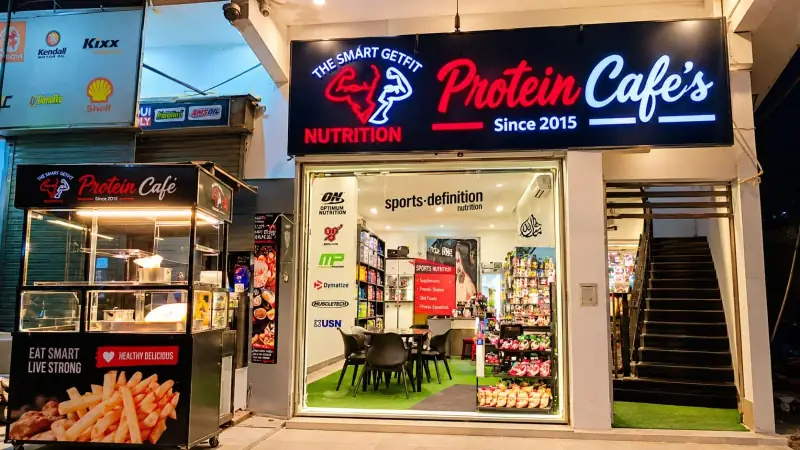 The Smart GetFit Nutrition storefront in Gulshan-e-Maymar, Karachi